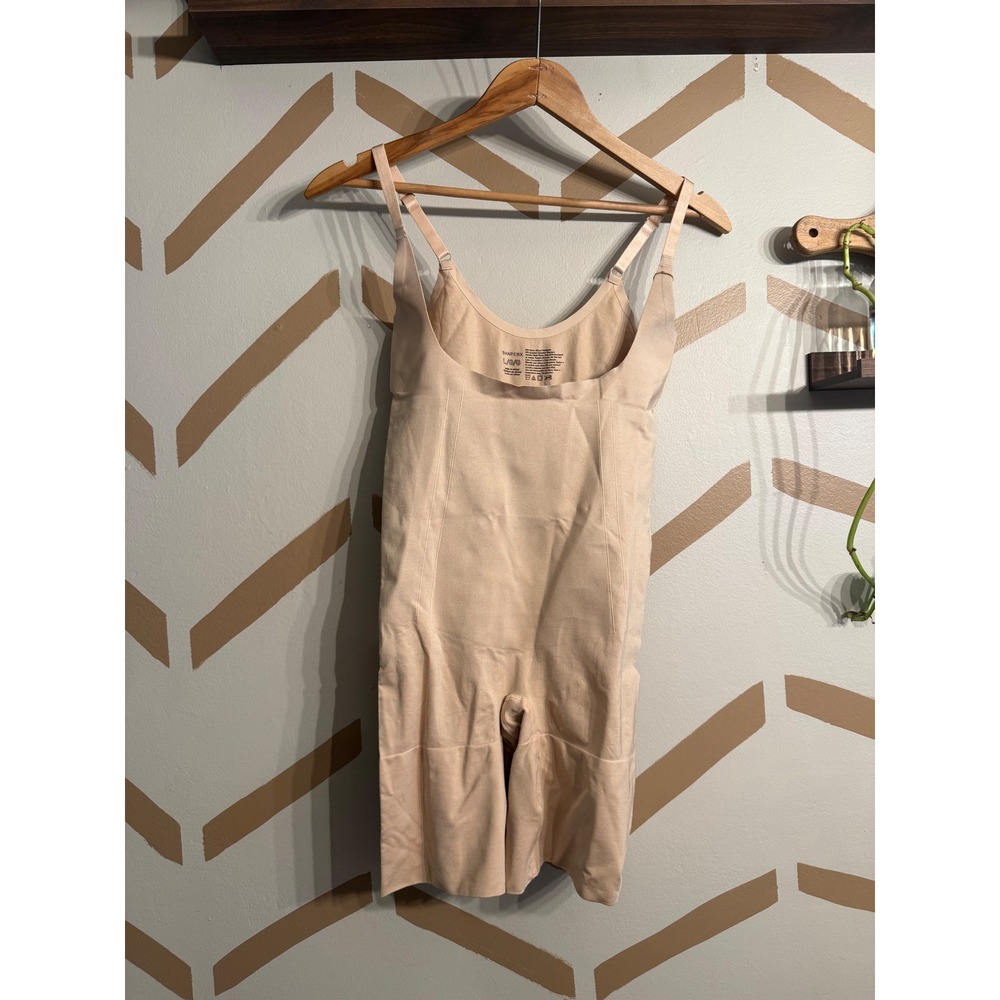 ShaperX Shapewear Bodysuit Womens Large‎ Nude Seamless Tummy Control NWT